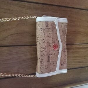 NWOT Anne Klein Cork Designer Wallet Crossbody Bag